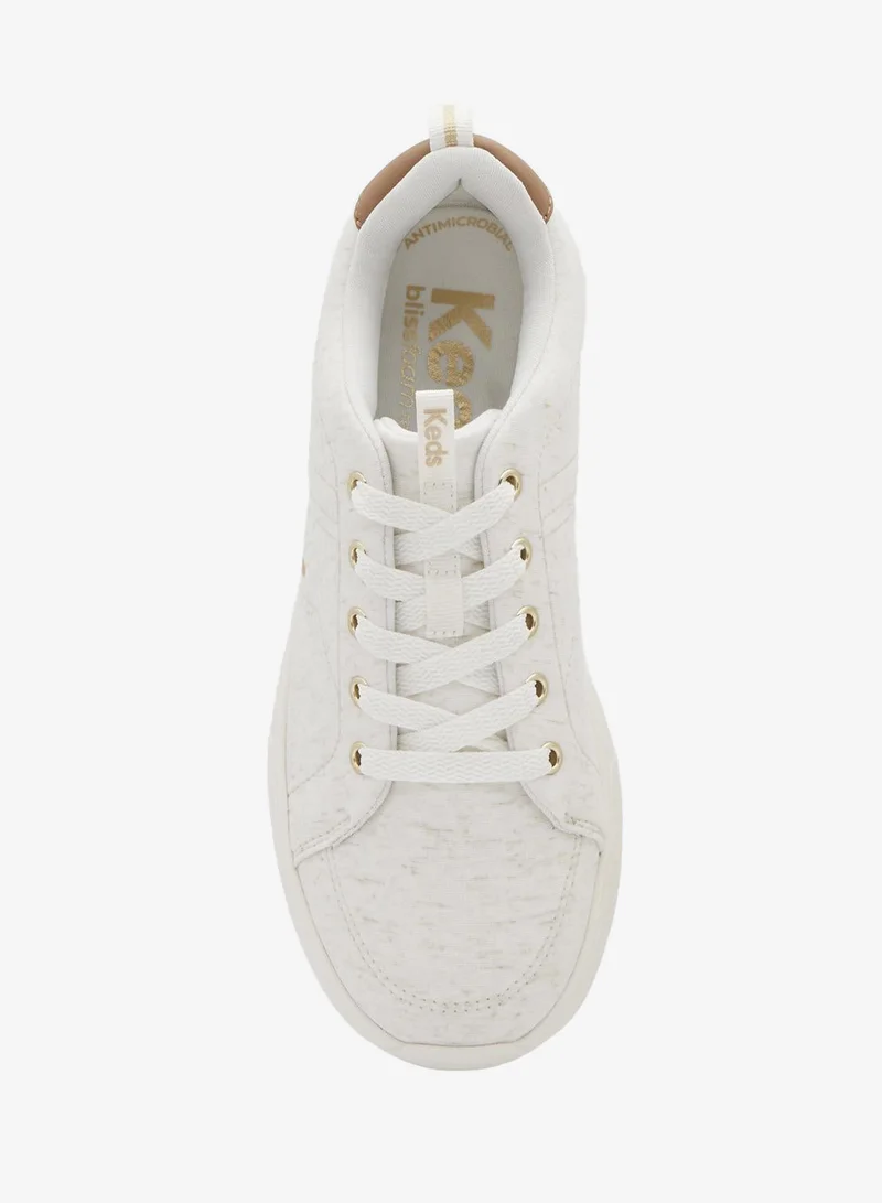 Keds Oatmeal/Cognac Keds Women's BlissWalk Lace Up Casual Sneaker Cream for Women | Best Price UAE